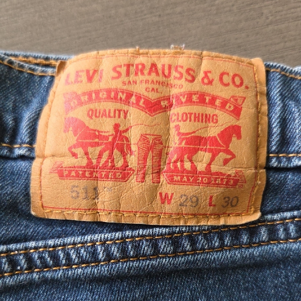 Levi's 511 Men's Classic Denim Jeans 29 X 30 - Picture 2 of 4